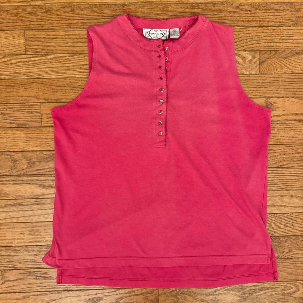Pink Sleeveless Tank Top